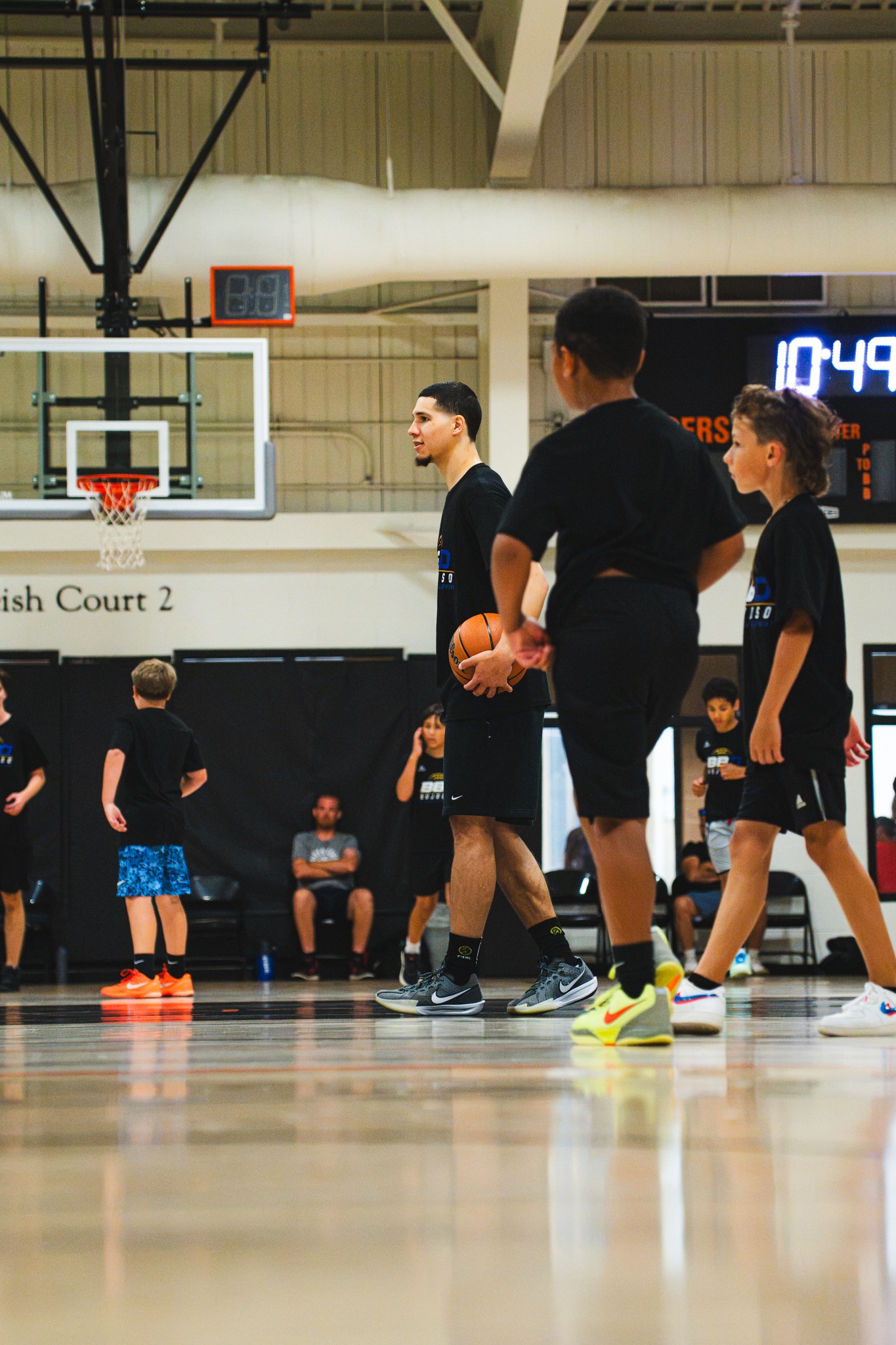 BBD player development instruction during a training session